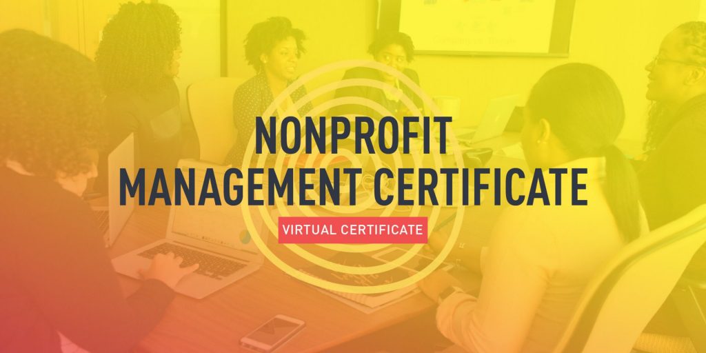 NonprofitManagementCertificate Eventbrite Seminar Training and Events